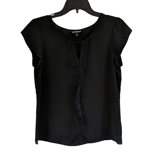 EUC Express Lace Trim Top, S - Picture 1 of 6
